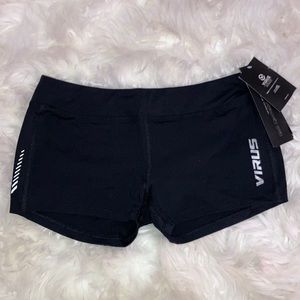 VIRUS Black Compression Shorts L
